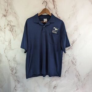 USPS Shirt Mens Large Polo Short Sleeve